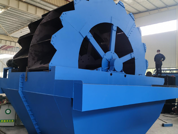 Wheel sand washer