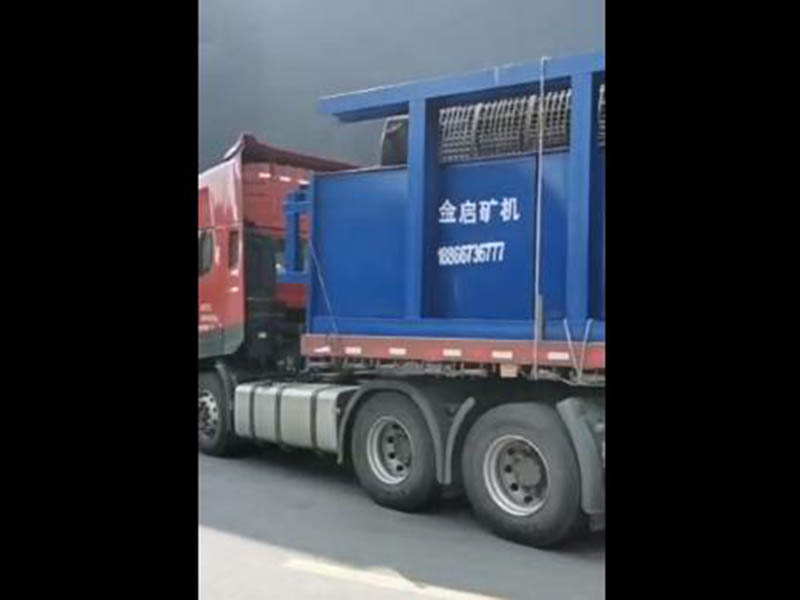 Delivery of sand washing equipment