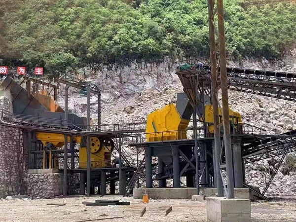 Large crushing sand production line